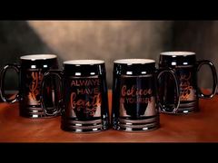 The heavy beer stein design of faith and hope are highly favored.