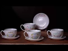 The elegant cup and saucer design for mothers.